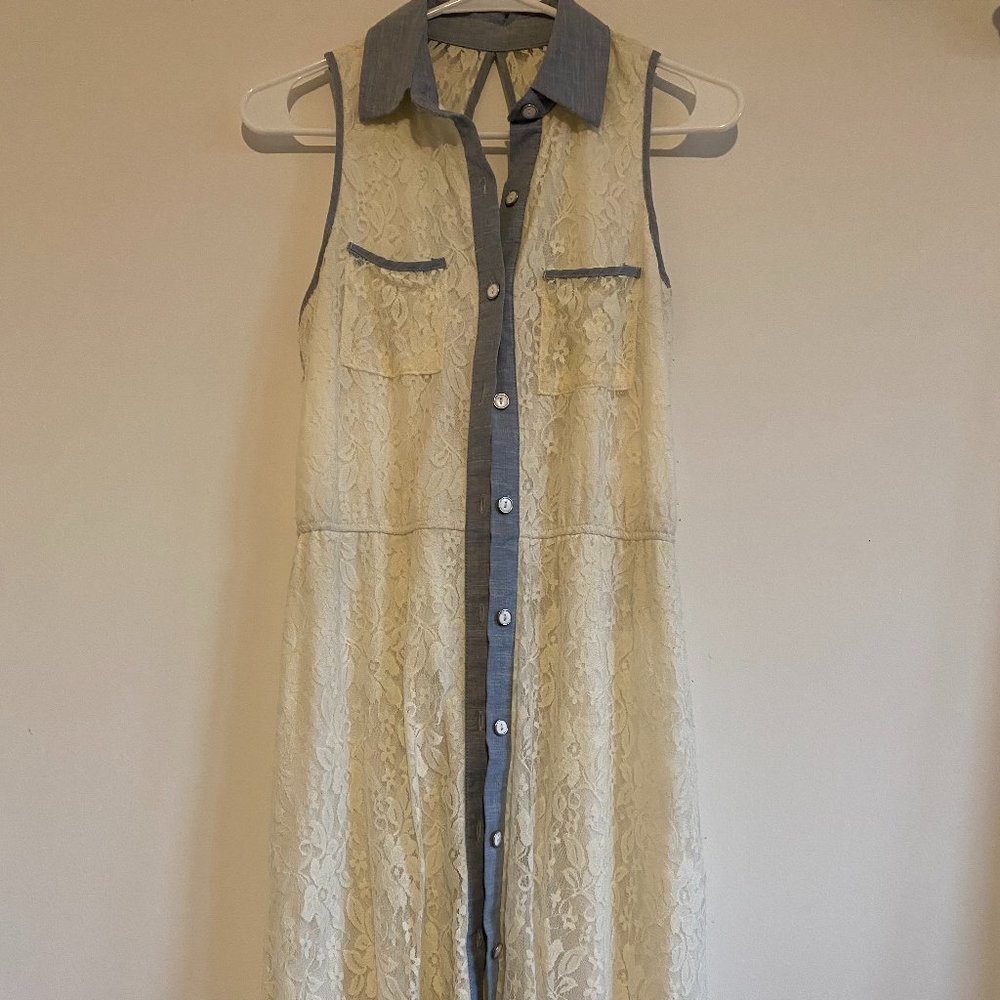 Gorgeous Medium Size White Lace High Low Dress